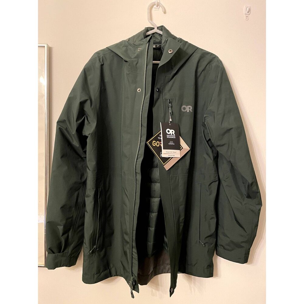 Outdoor Research Men's Foray GORE-TEX® 3-in-1 Parka in Grove (Size S)